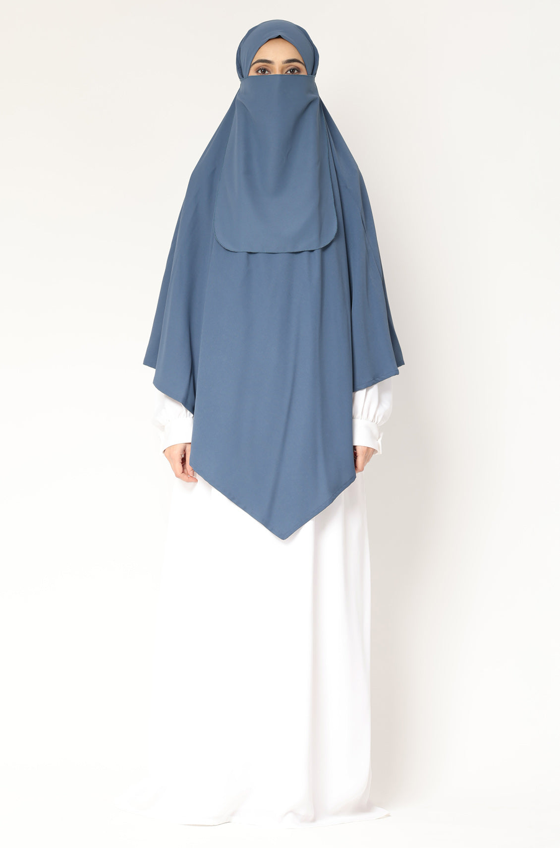 Khimar Single Layer Denim Blue