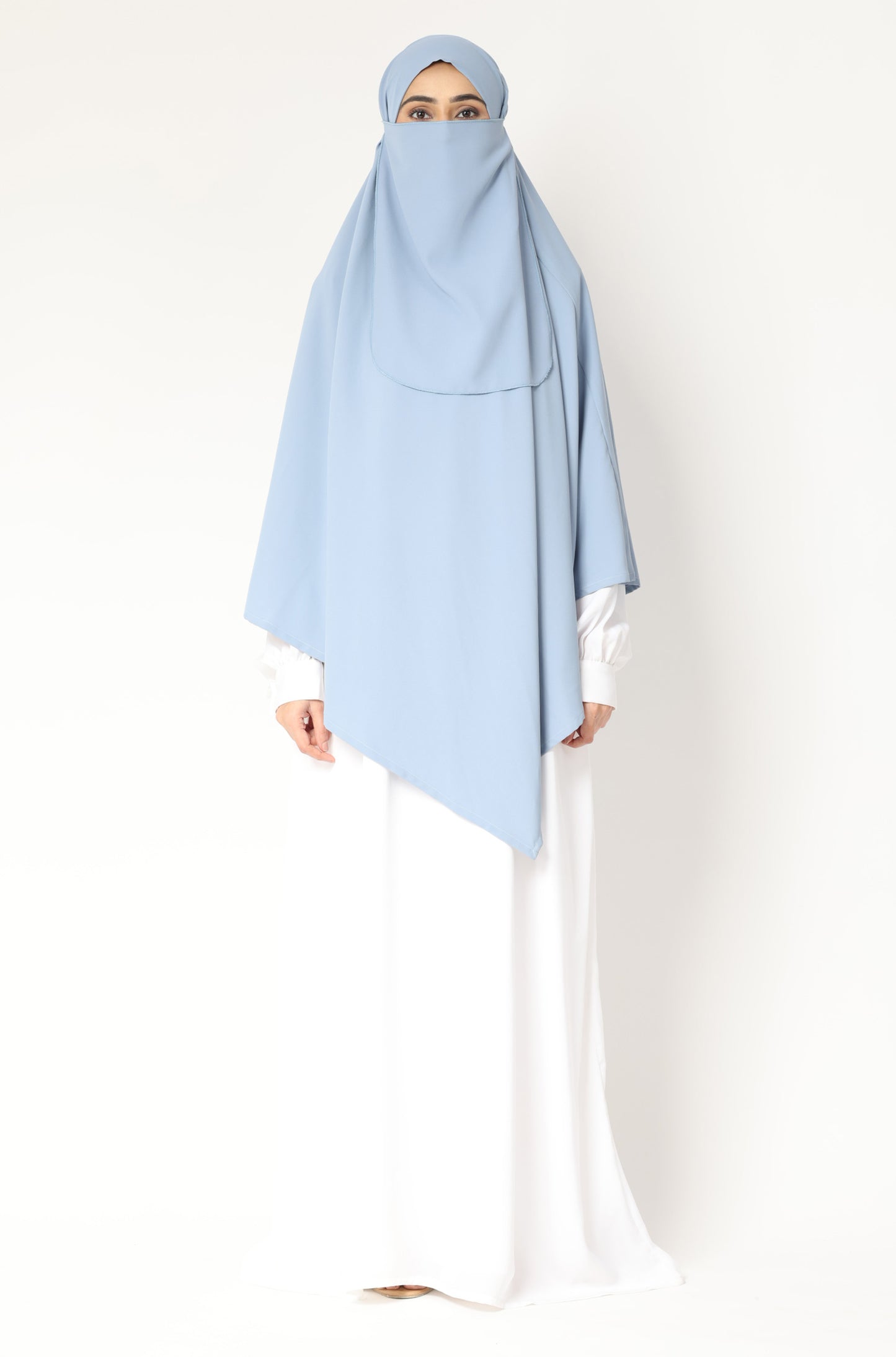 Khimar Single Layer Sky Blue