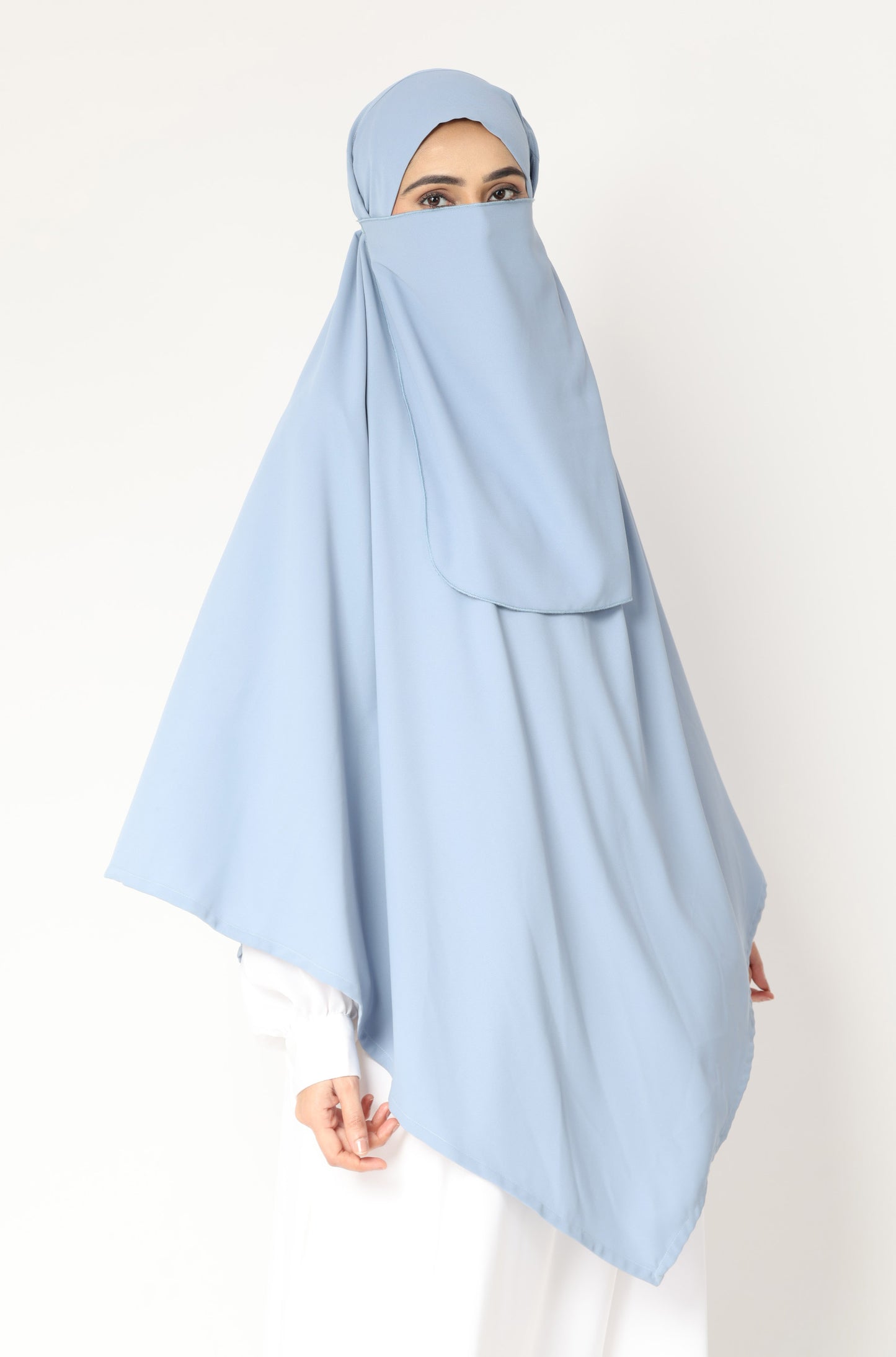 Khimar Single Layer Sky Blue