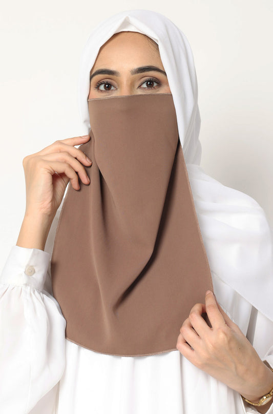 Half Niqab Almond