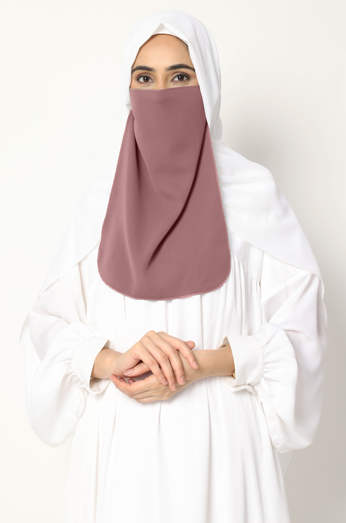 Half Niqab Dusty Rose