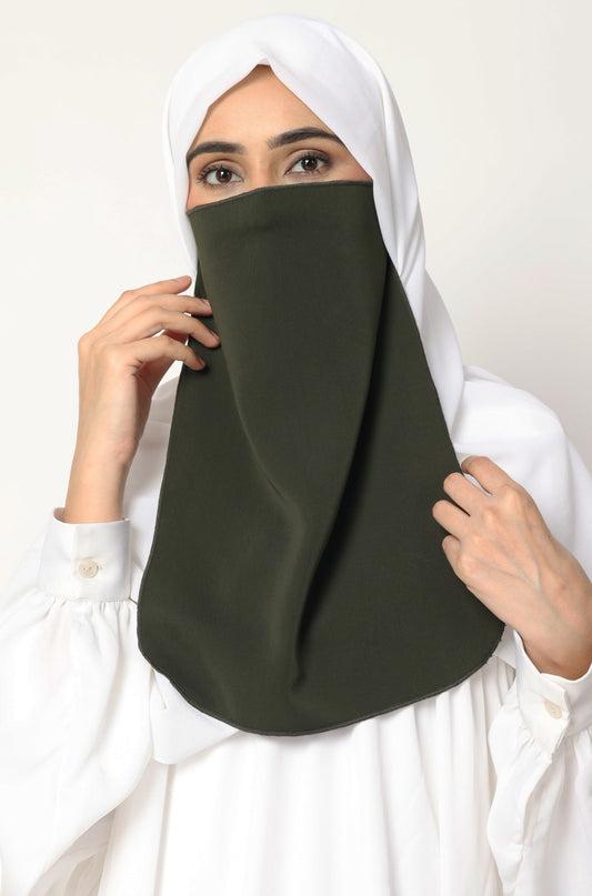 Half Niqab Olive