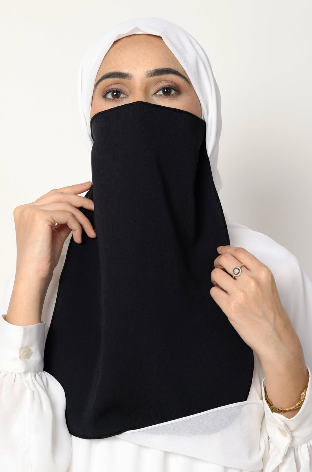 Half Niqab Black